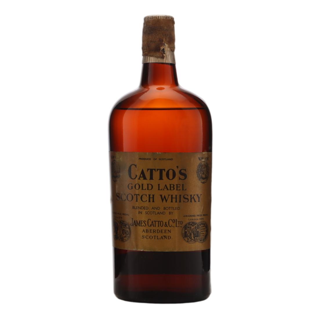 Catto's Gold Label, 43.4% whisky bottle