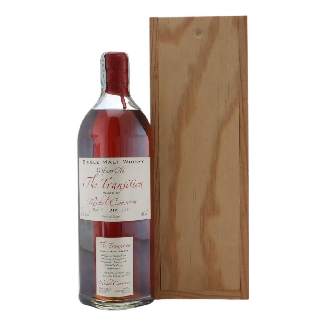 Michel Couvreur The Transition 22 Year Old, Bourbon & Sherry Cask, 1982, Michel Couvreur, 45% whisky bottle