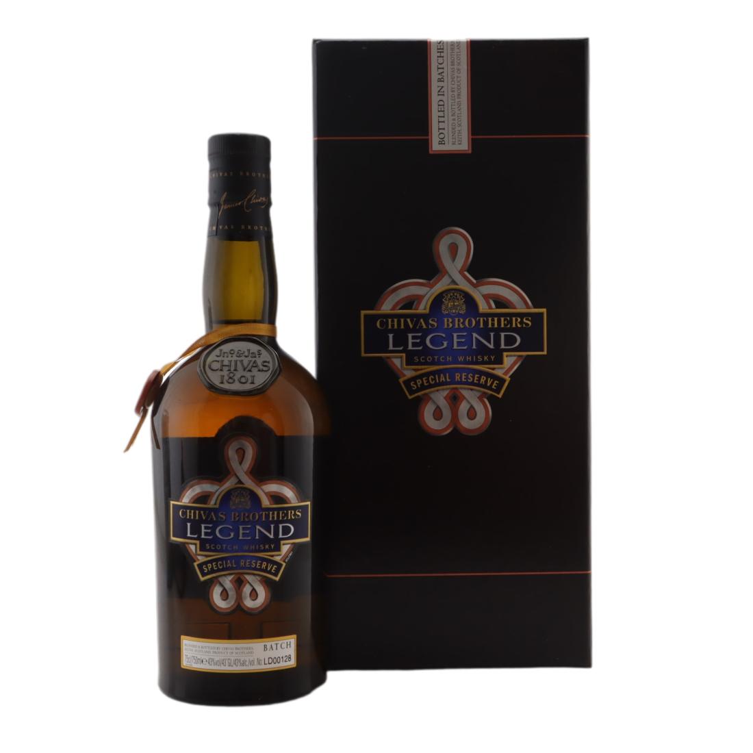 Chivas Legend Special Reserve, Batch No. LD00128, 2018, 43% whisky bottle