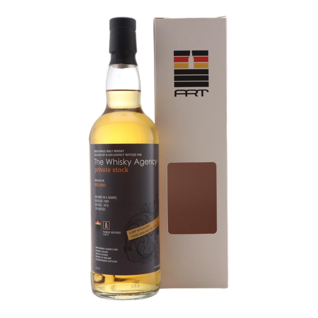 Cooley Private Stock 27 Year Old, Bourbon Cask, 1989, The Whisky Agency, 44.7% whisky bottle