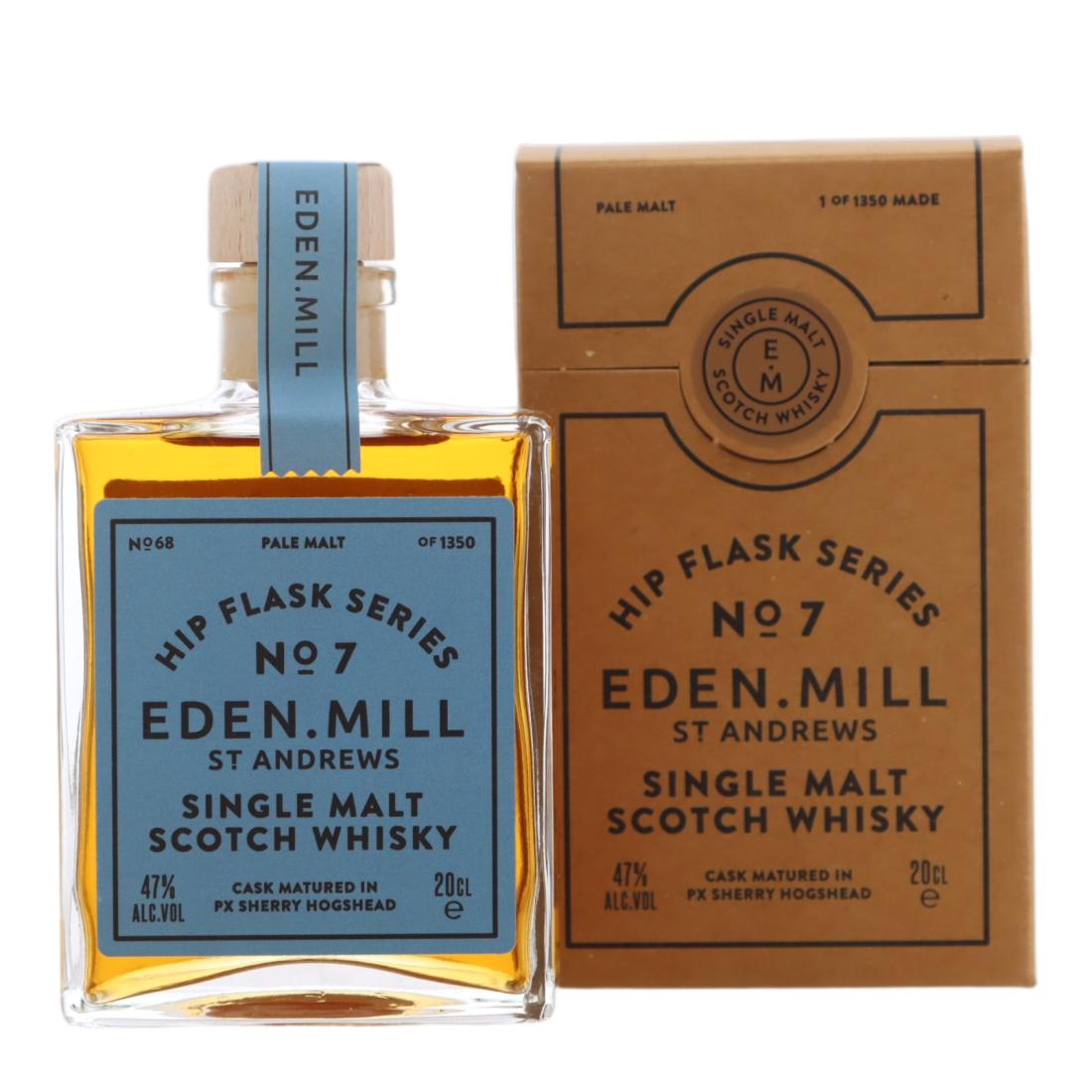 Eden Mill Hip Flask Series No. 7, PX Sherry Cask, 2015, 47% whisky bottle