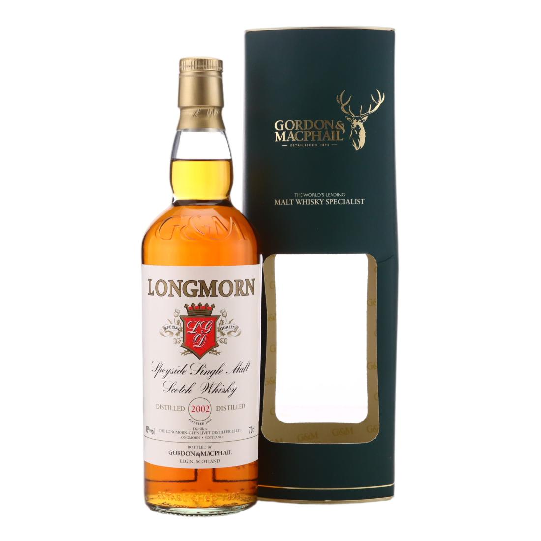 Longmorn 2002 14 Year Old, Gordon & MacPhail, 43% whisky bottle