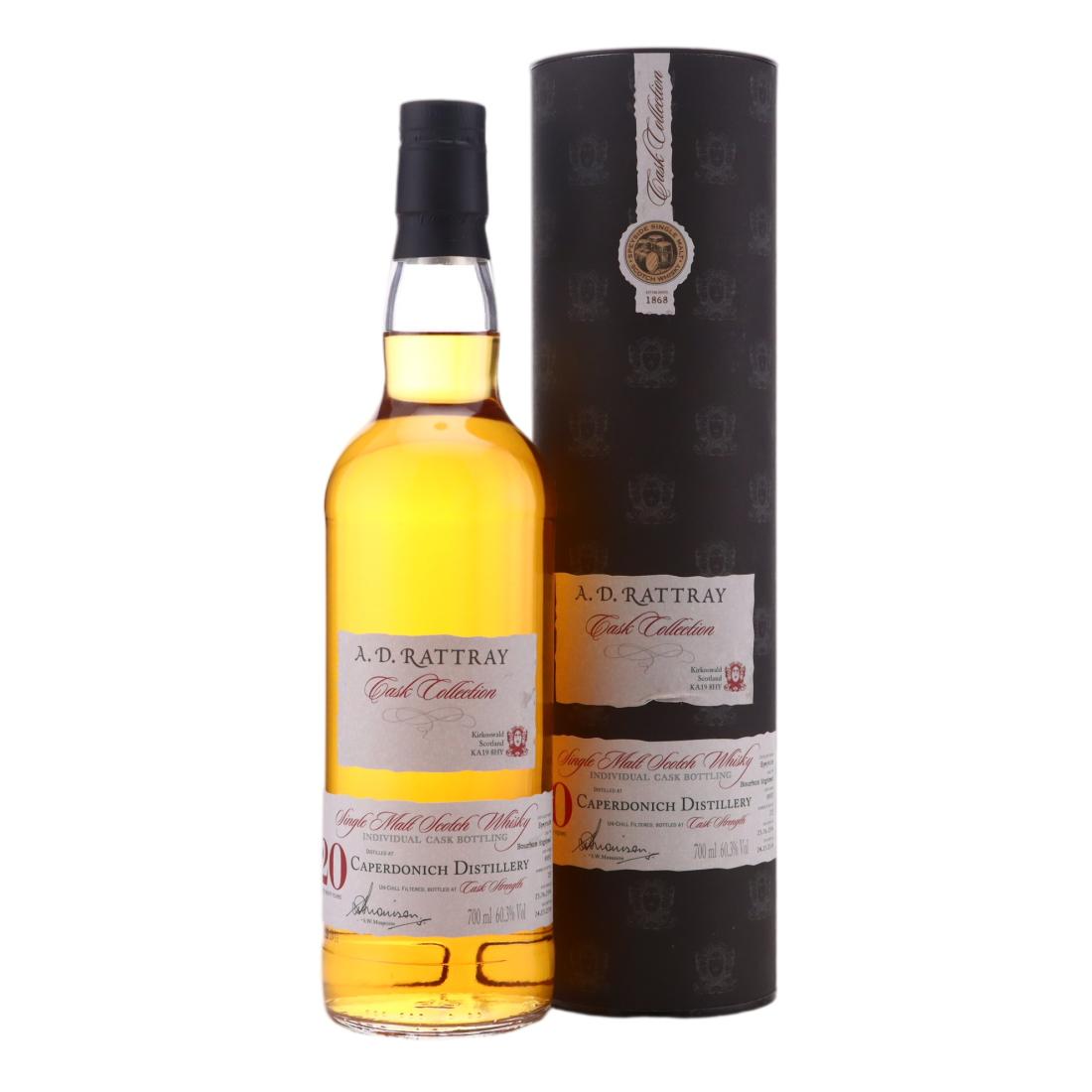 Caperdonich Cask Collection 20 Year Old, Cask #88852, 1994, A.D. Rattray, 60.3% whisky bottle