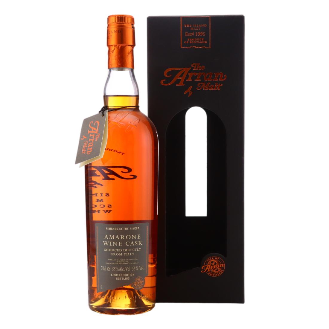 Arran Amarone Wine Cask #8 Year Old, Amarone Wine Cask, 2007, 55% whisky bottle