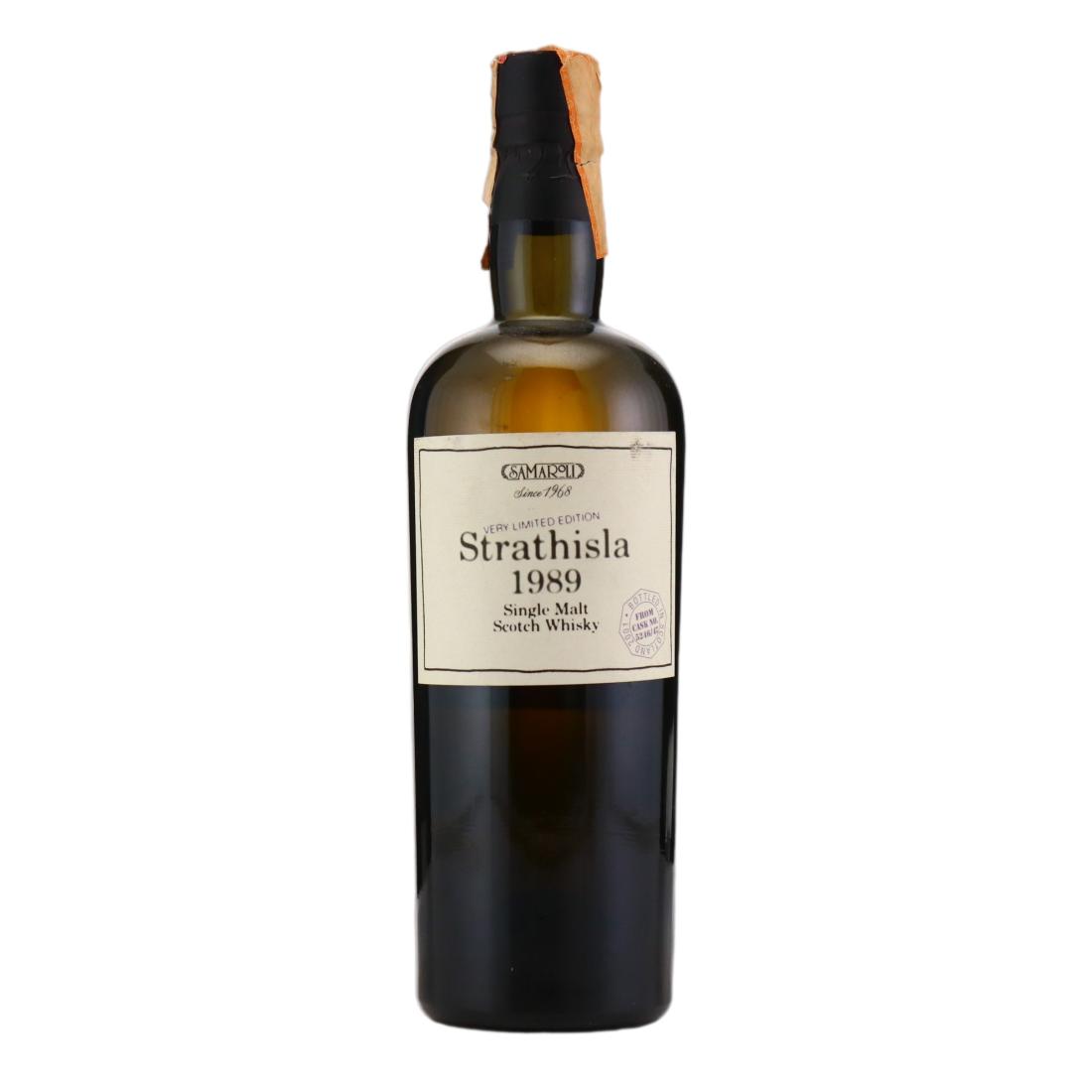 Strathisla Very Limited Edition 12 Year Old, Cask #5246/47, 1989, Samaroli, 45% whisky bottle