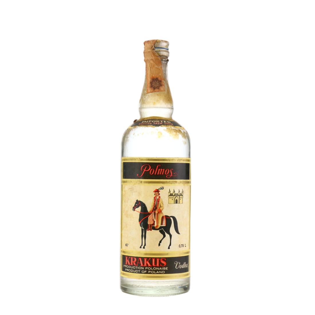 Polmos Krakus Pure Grain Polish Vodka, 40% whisky bottle