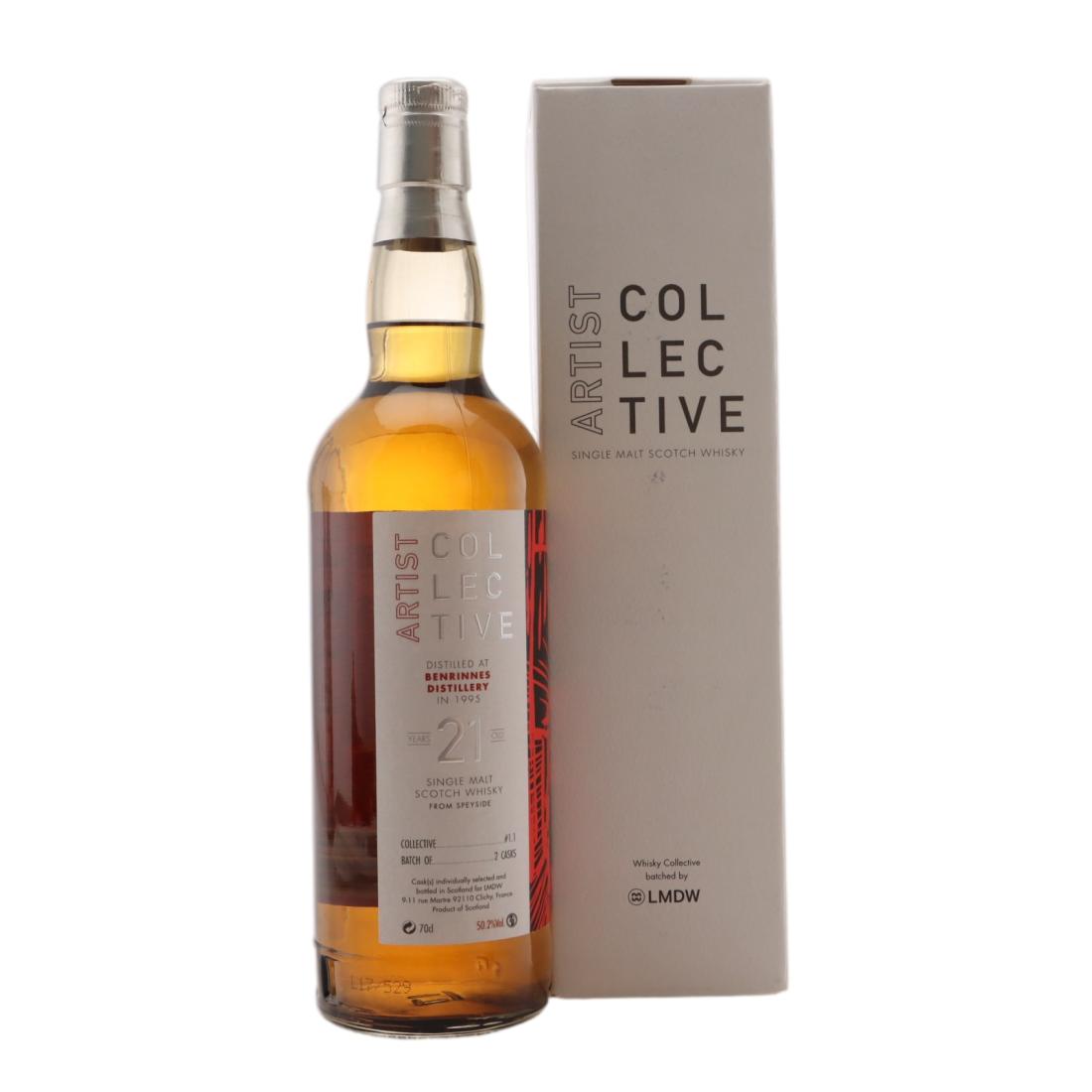 Benrinnes Artist Collective 21 Year Old, First Fill Hogshead Cask, Batch No. 1.1, 1995, La Maison du Whisky, 50.2% whisky bottle