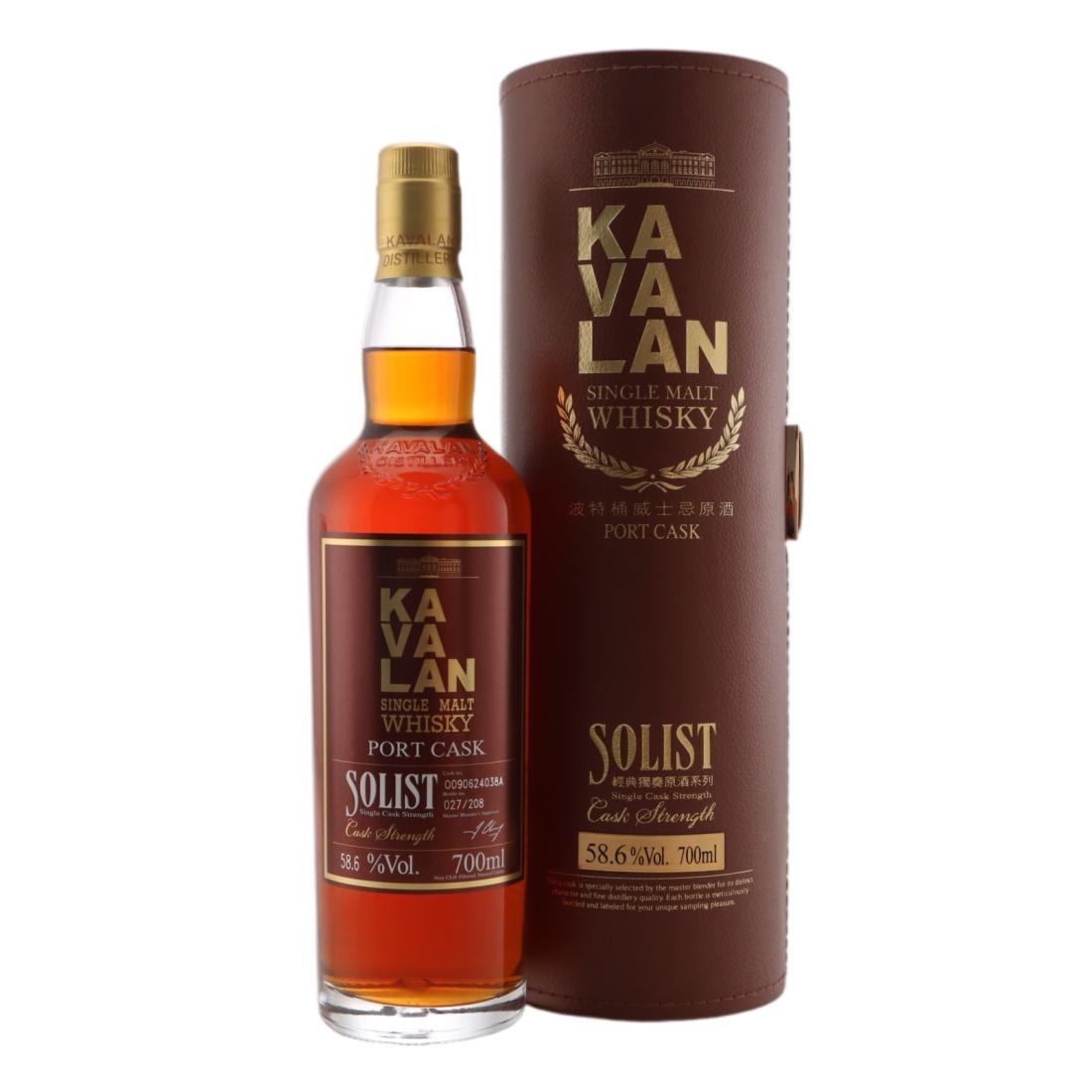 Kavalan Solist 8 Year Old, Port Cask, Cask #O090624038A, 2017, 58.6% whisky bottle