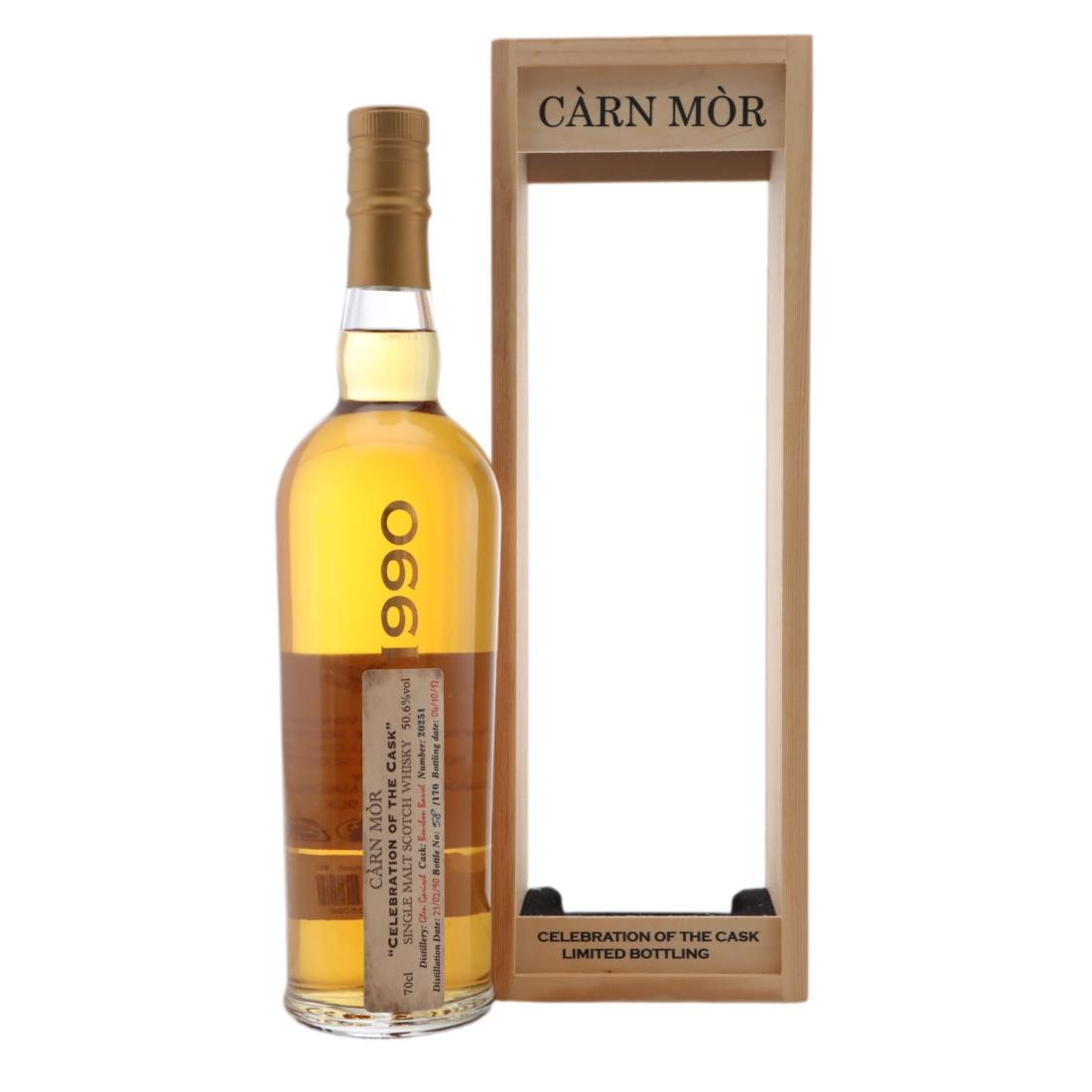 Glen Garioch Celebration of the Cask #27 Year Old, Bourbon Cask, Cask #20251, 1990, Càrn Mòr, 50.6% whisky bottle