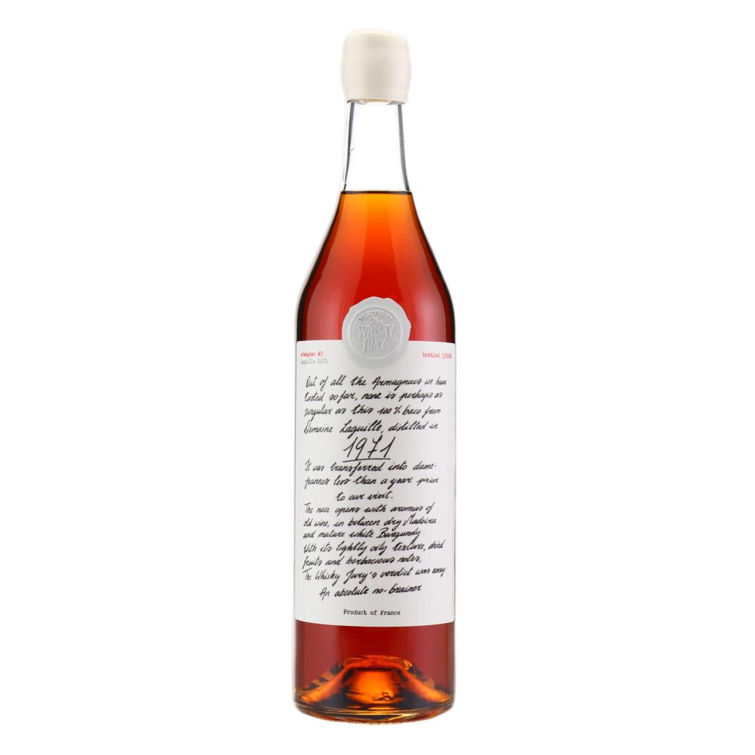 Domaine Laguille Bas-Armagnac 55 Year Old, Cask #B1-4, 1971, The Whisky Jury, 42.8% whisky bottle