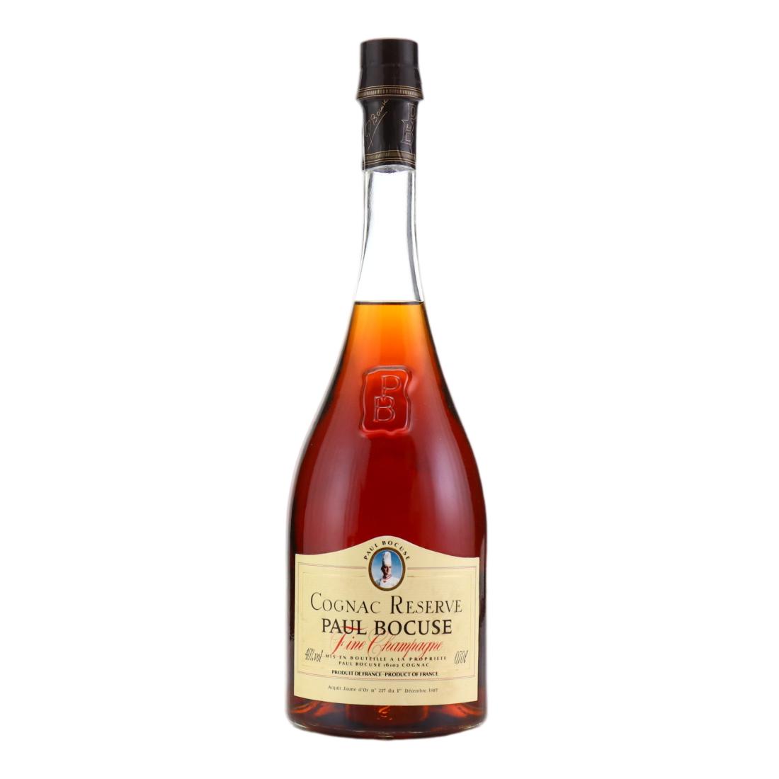 Paul Bocuse Cognac Reserve Fine Champagne Cognac, French Oak Cask, 1996, 40% whisky bottle