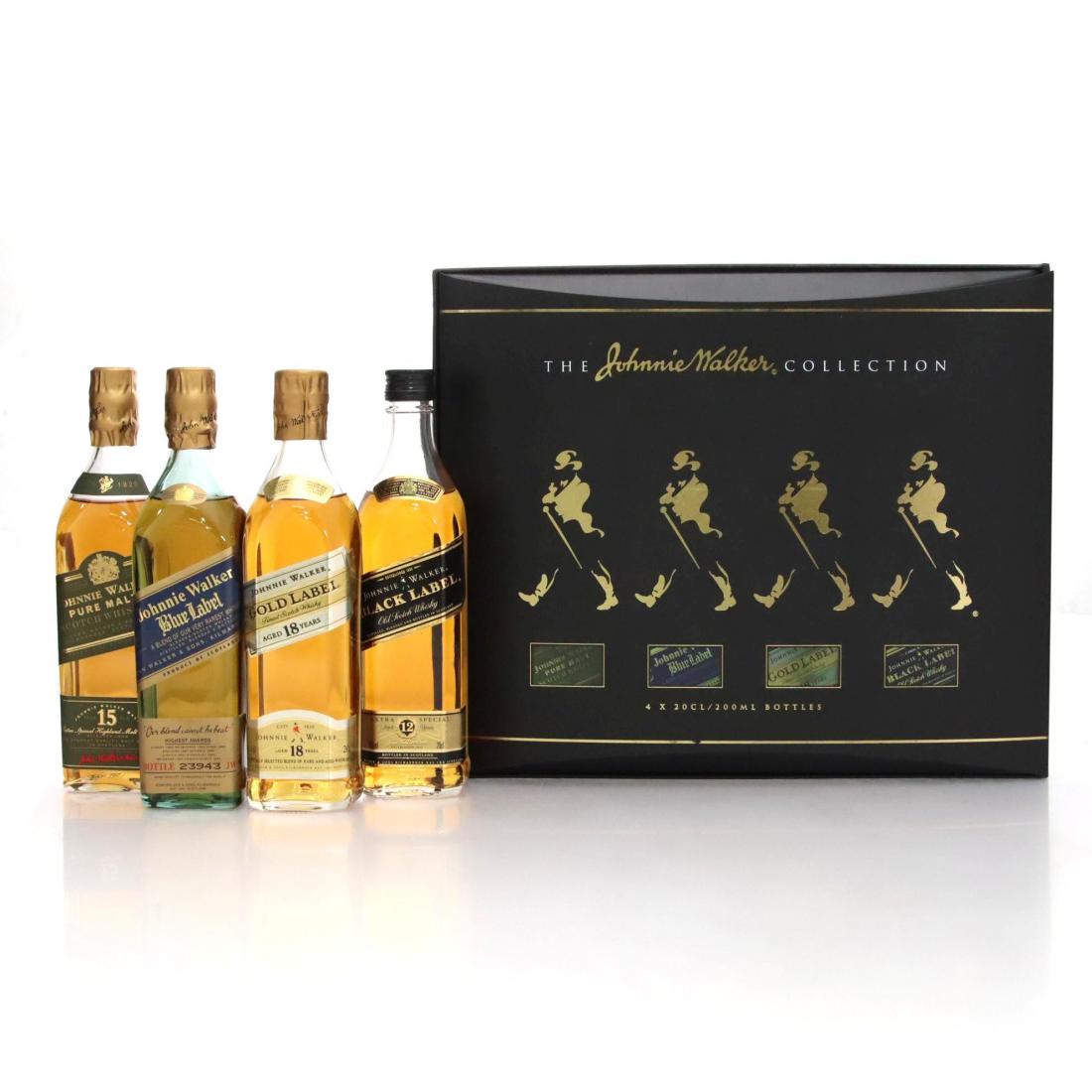 Johnnie Walker The Collection Box Set Black Blue Gold Label Pure Malt