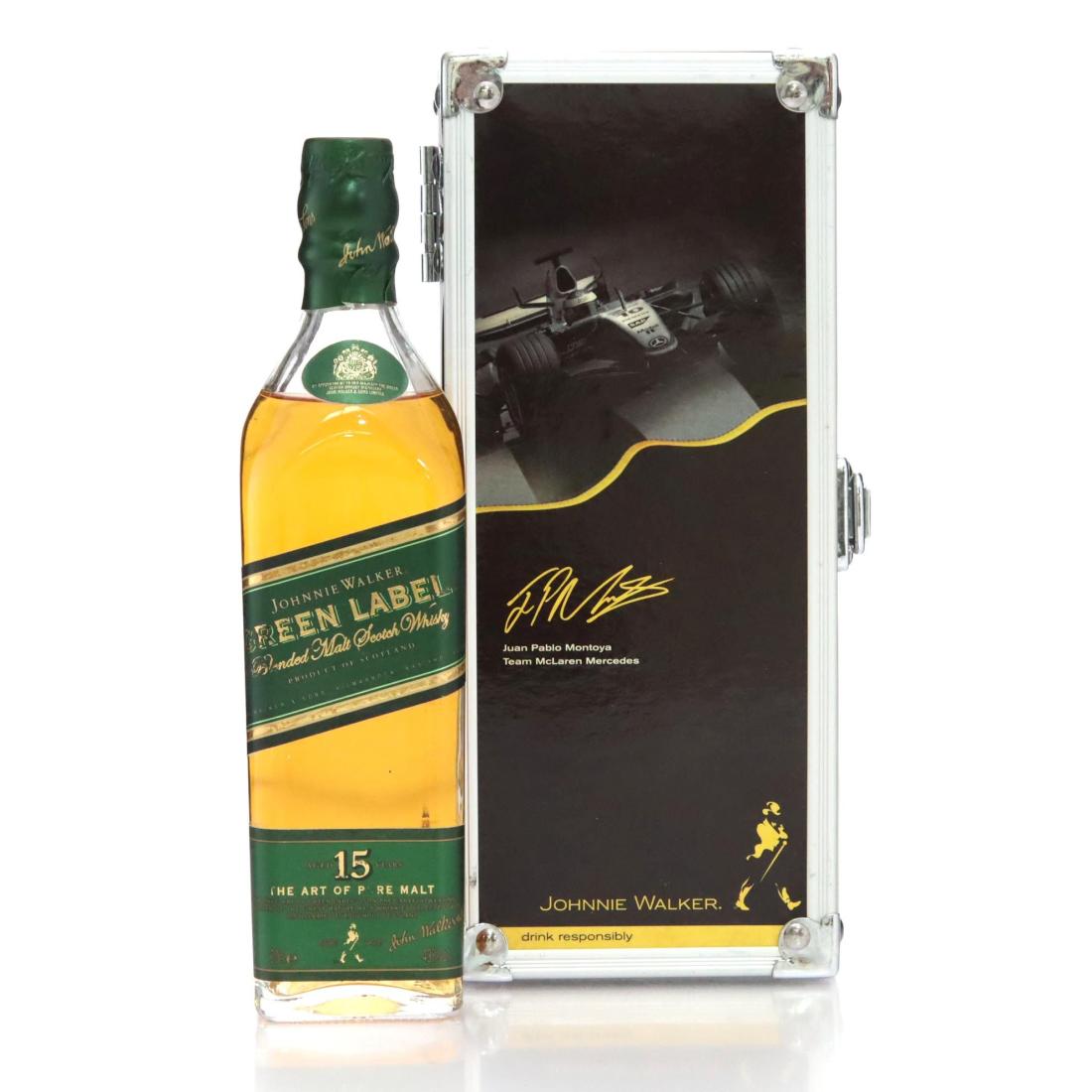 Johnnie Walker Green Label 15 Blended Malt Juan Pablo Montoya Team Mclaren Mercedes