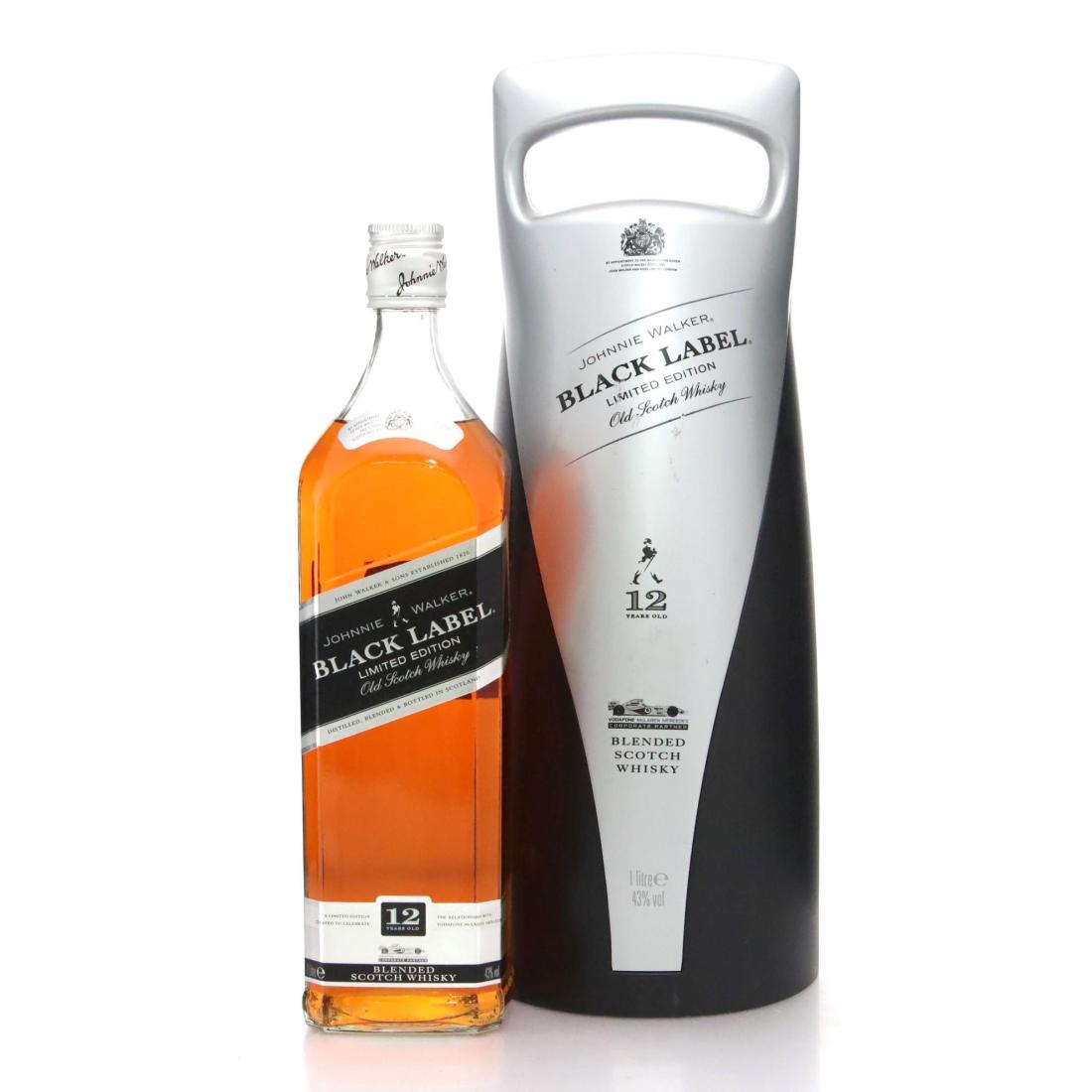 Johnnie Walker Black Label 12 Scotch Whisky Vodafone Mclaren Mercedes Litre