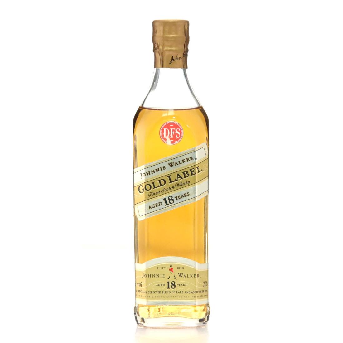 Johnnie Walker Gold Label 18 Year Old, 40%, 20cl whisky bottle