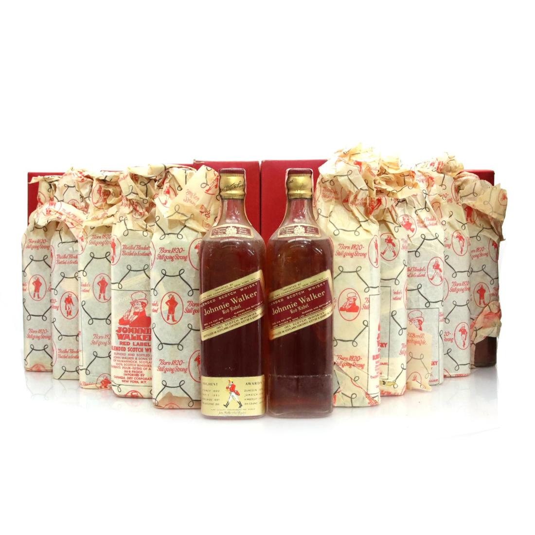 Johnnie Walker Red Label In Gift Cartons X 12
