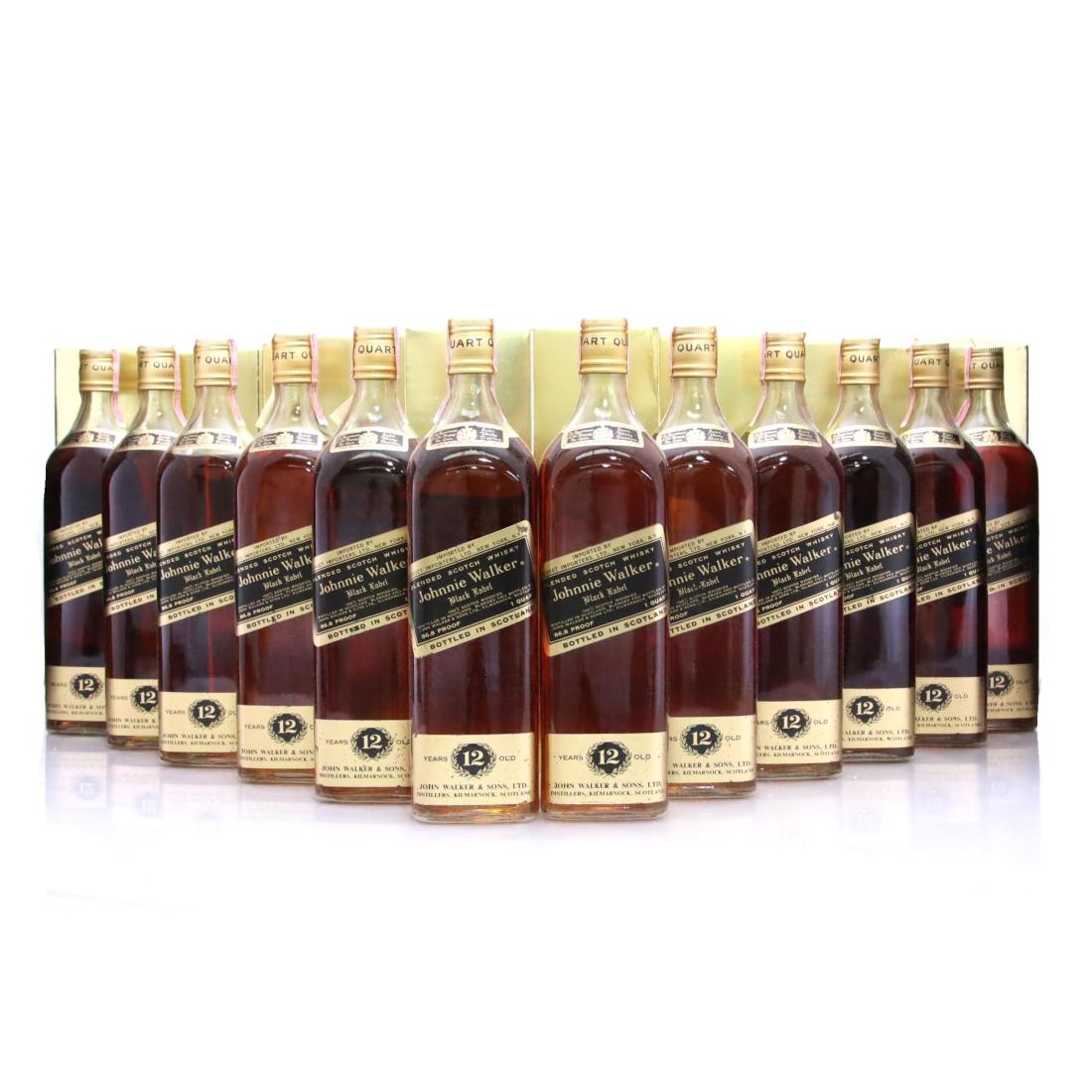 Johnnie Walker Black Label 12 Quart In Gift Cartons X 12 Somerset Imports
