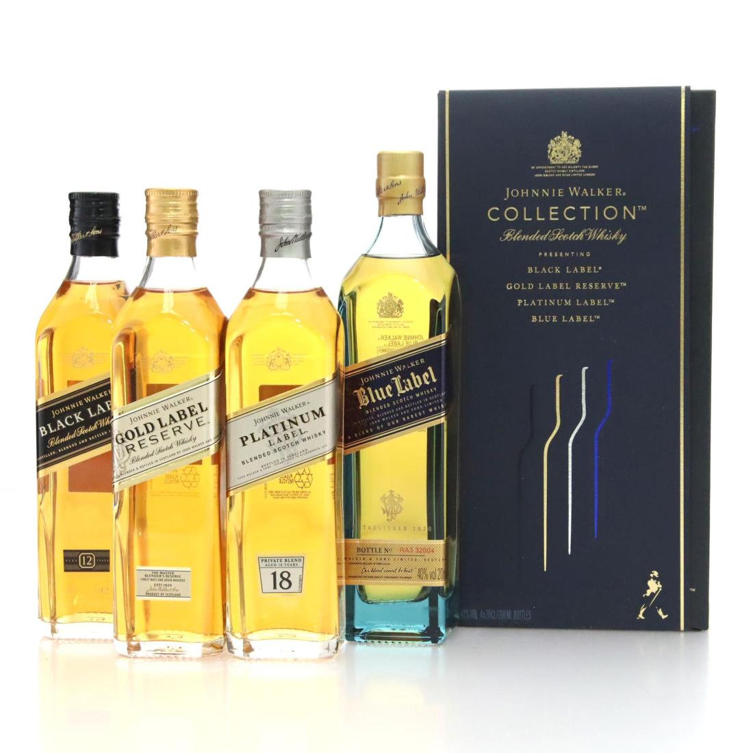 Johnnie Walker The Collection Box Set Black Blue Gold Platinum Label