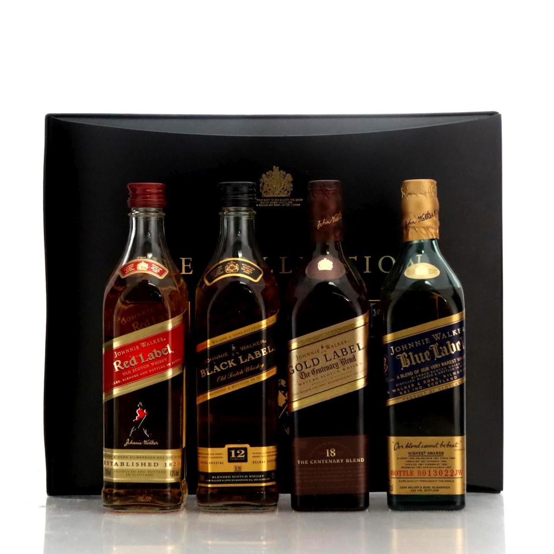 Johnnie Walker The Collection Box Set Black Blue Gold Red Label