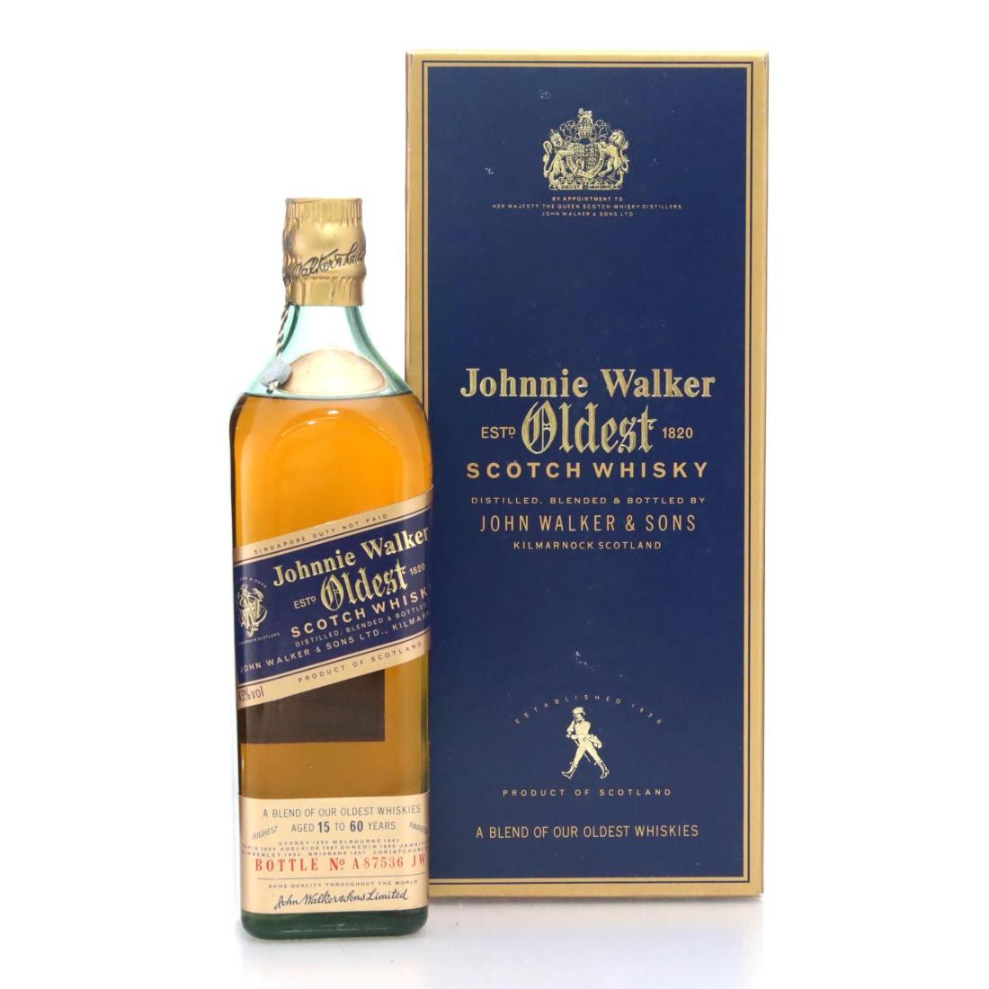Johnnie Walker Oldest Aged 15 To 60 Years Scotch Whisky