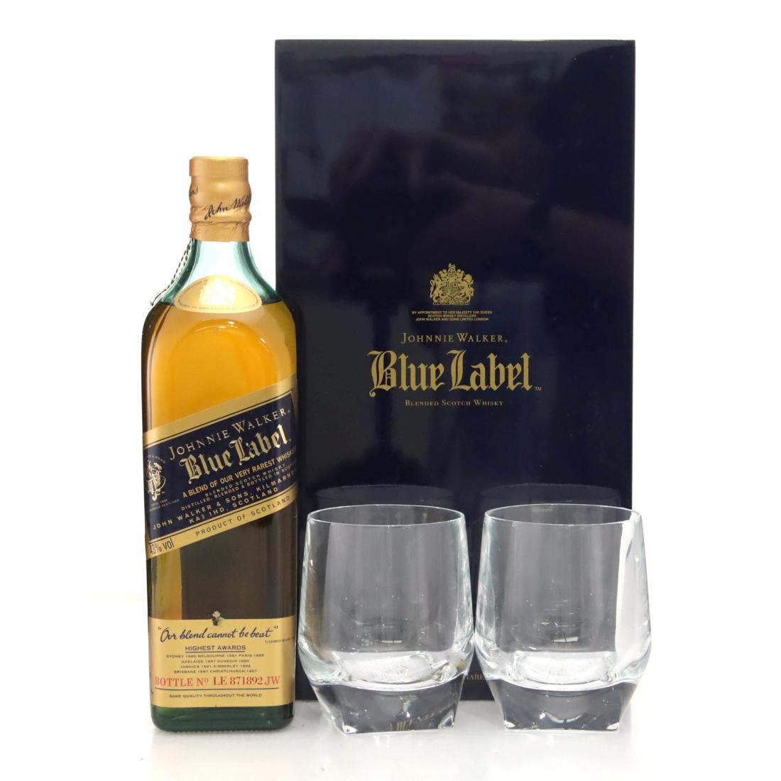 Johnnie Walker Blue Label Scotch Whisky Glasses Gift Pack