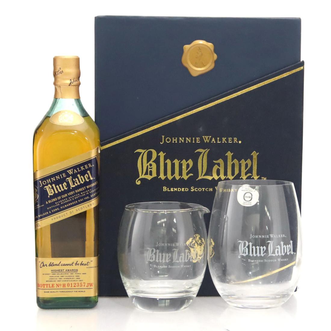 Johnnie Walker Blue Label Scotch Whisky Glasses Gift Pack