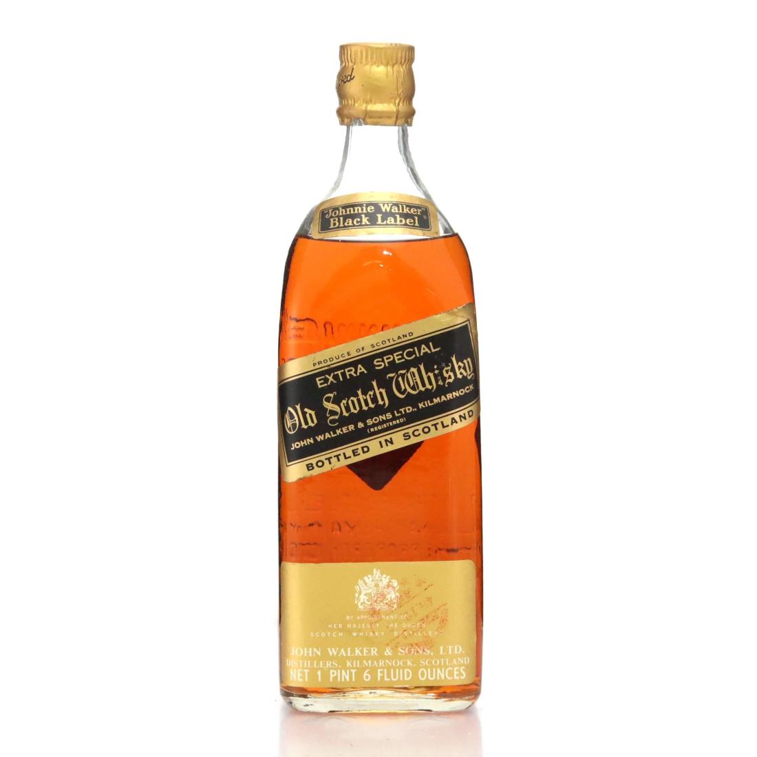 Johnnie Walker Black Label Extra Special Old Scotch Whisky 1pint 6oz