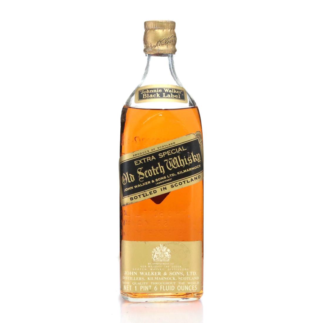 Johnnie Walker Black Label Extra Special Old Scotch Whisky 1pint 6oz