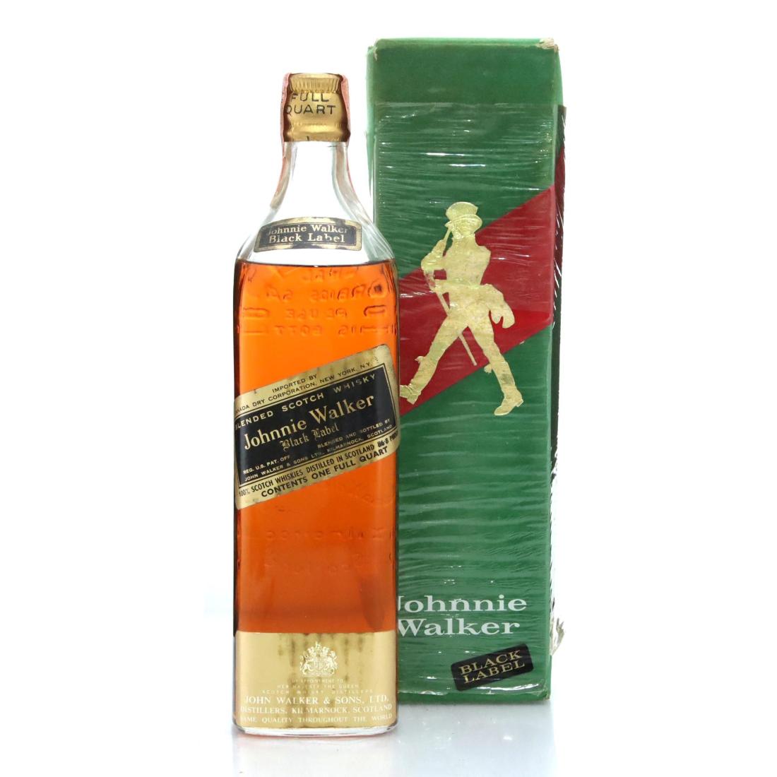 Johnnie Walker Black Label Blended Scotch Whisky Quart