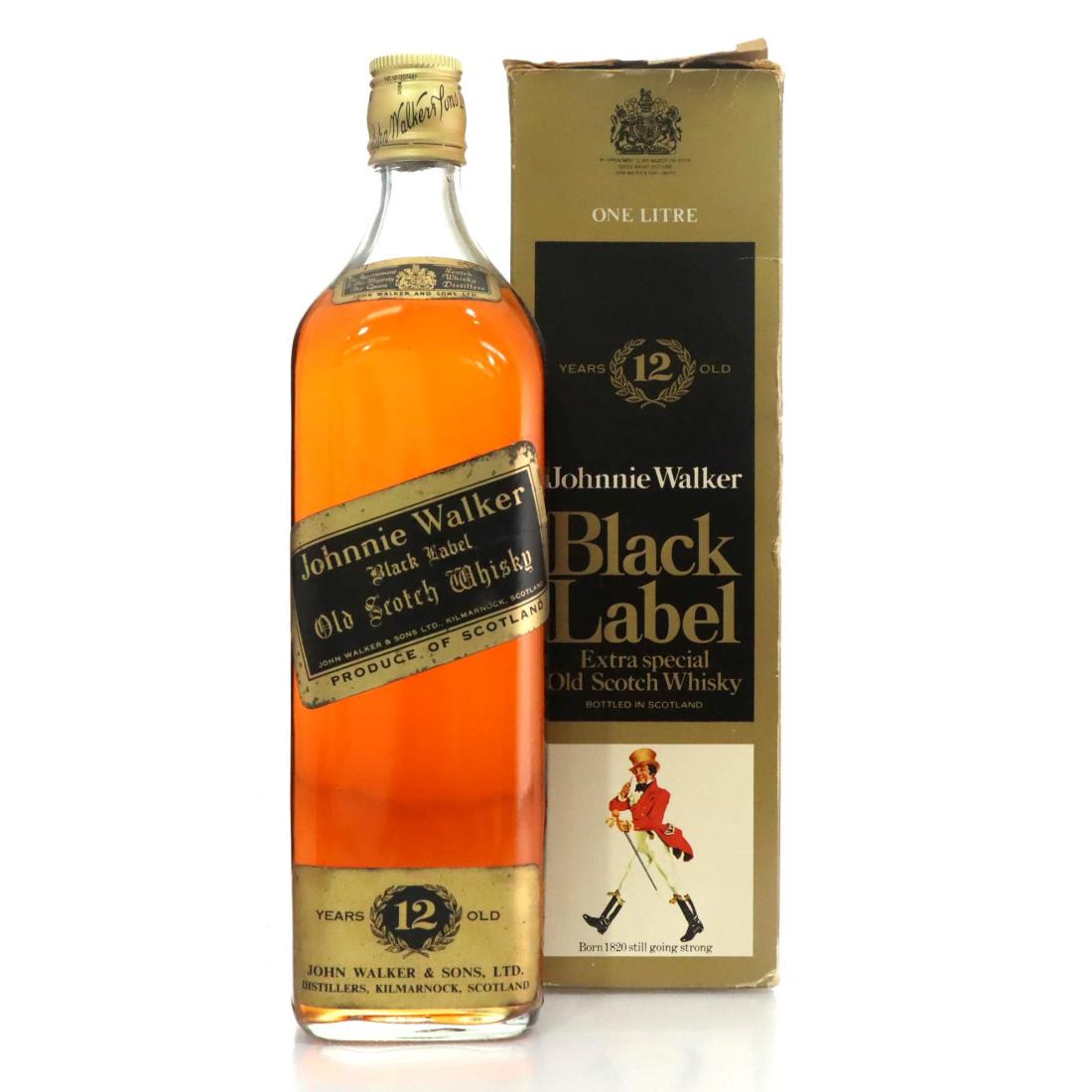 Johnnie Walker Black Label 12 Old Scotch Whisky Litre