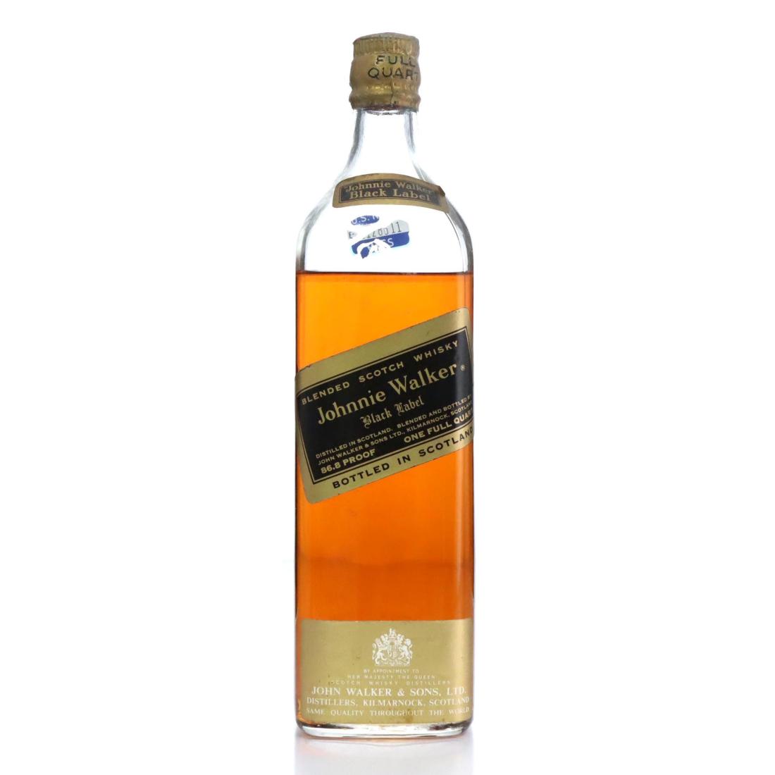 Johnnie Walker Black Label Blended Scotch Whisky Quart