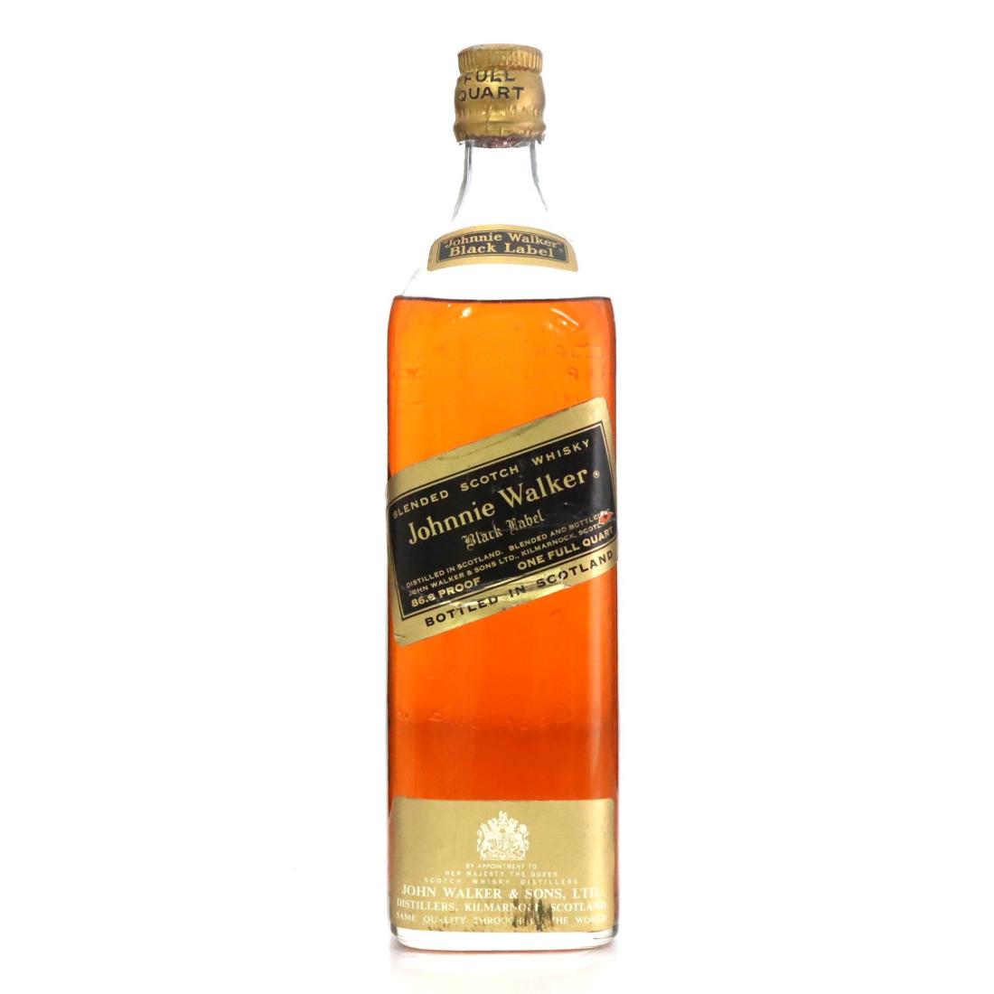 Johnnie Walker Black Label Blended Scotch Whisky Quart