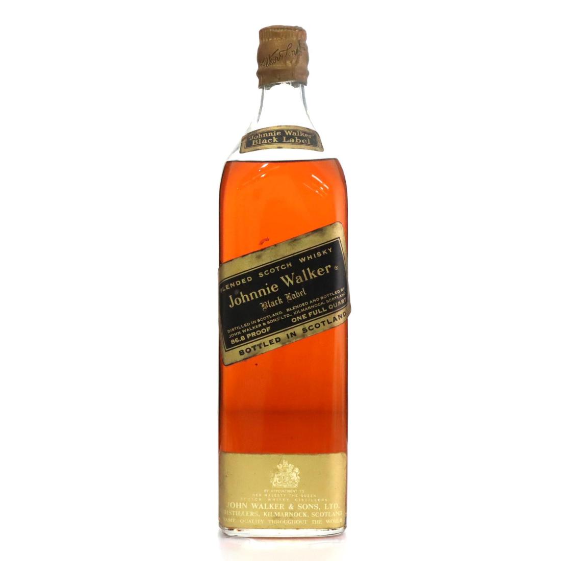 Johnnie Walker Black Label Blended Scotch Whisky Quart