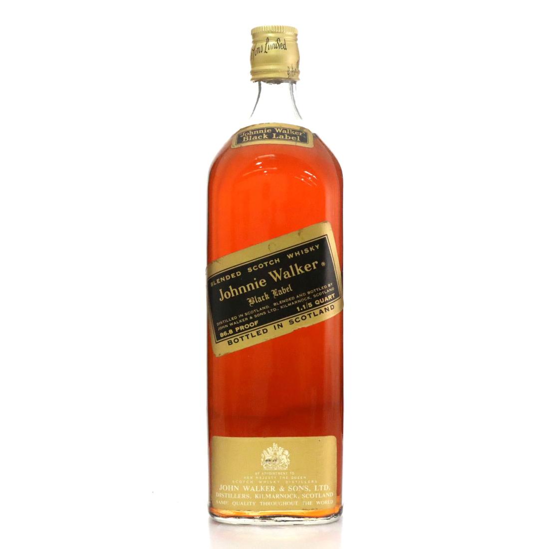 Johnnie Walker Black Label Blended Scotch Whisky 115quart