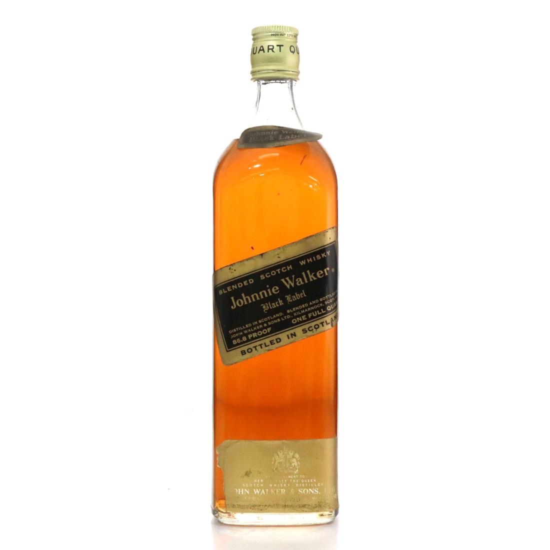 Johnnie Walker Black Label Blended Scotch Whisky Quart