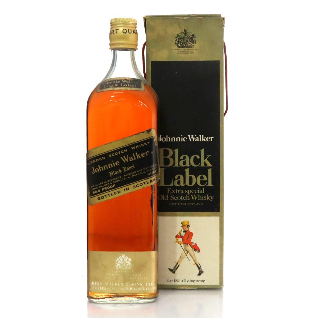 Johnnie Walker Black Label Blended Scotch Whisky Quart