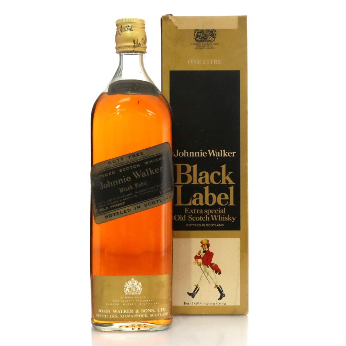 Johnnie Walker Black Label Blended Scotch Whisky Litre