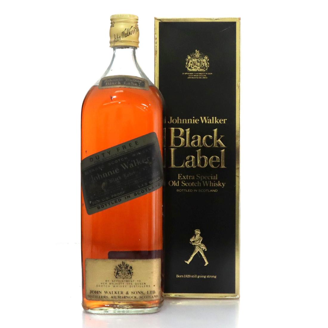 Johnnie Walker Black Label Blended Scotch Whisky 115quart
