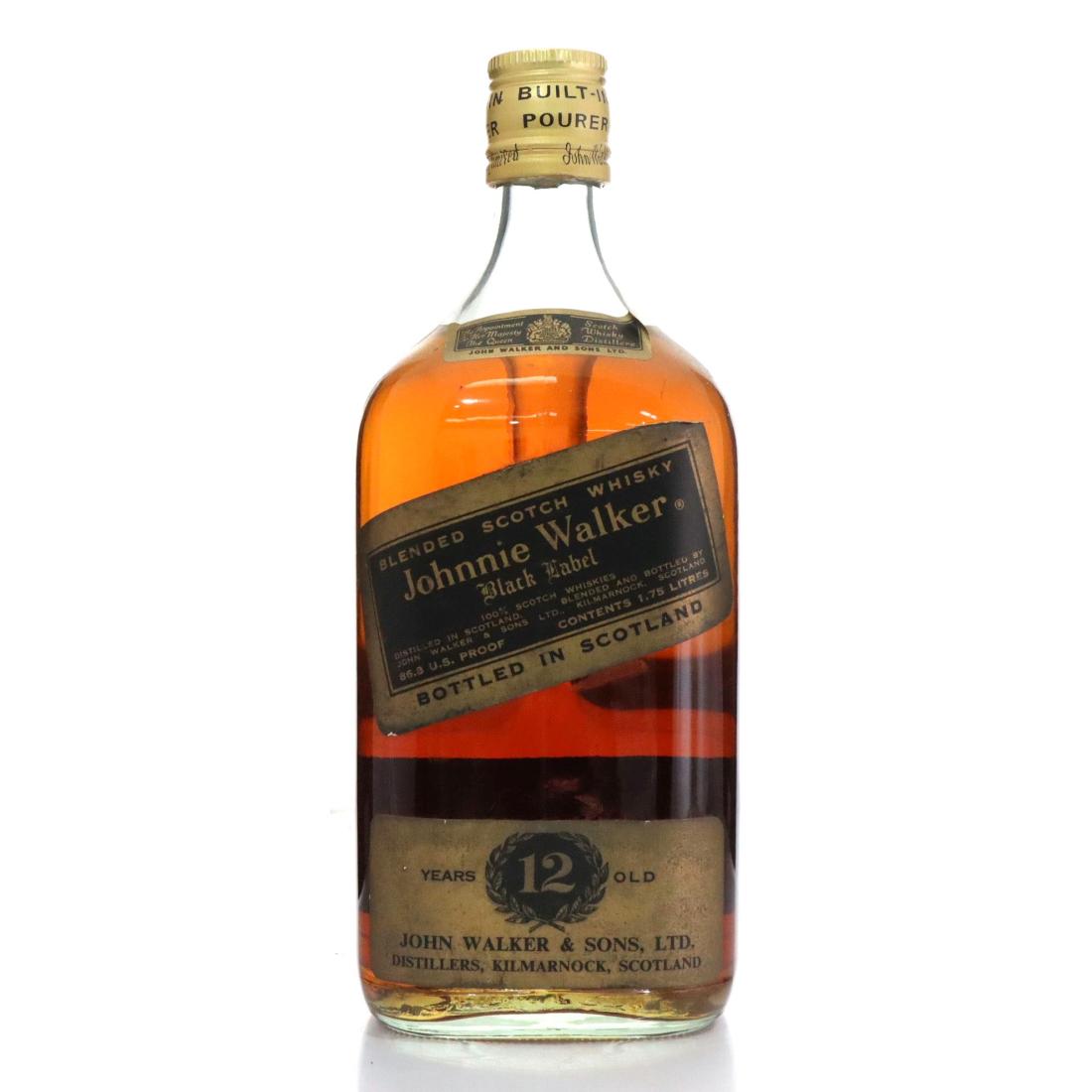 Johnnie Walker Black Label 12 Year Old, Oak & Sherry Cask, 40% whisky bottle