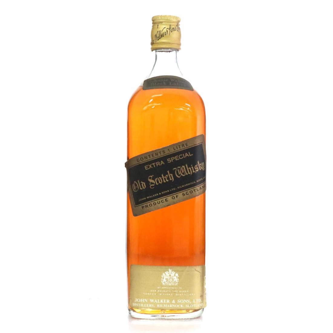 Johnnie Walker Black Label Extra Special Old Scotch Whisky Litre