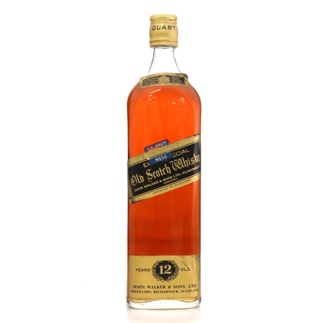Johnnie Walker Black Label 12 Extra Special Old Scotch Whisky Quart