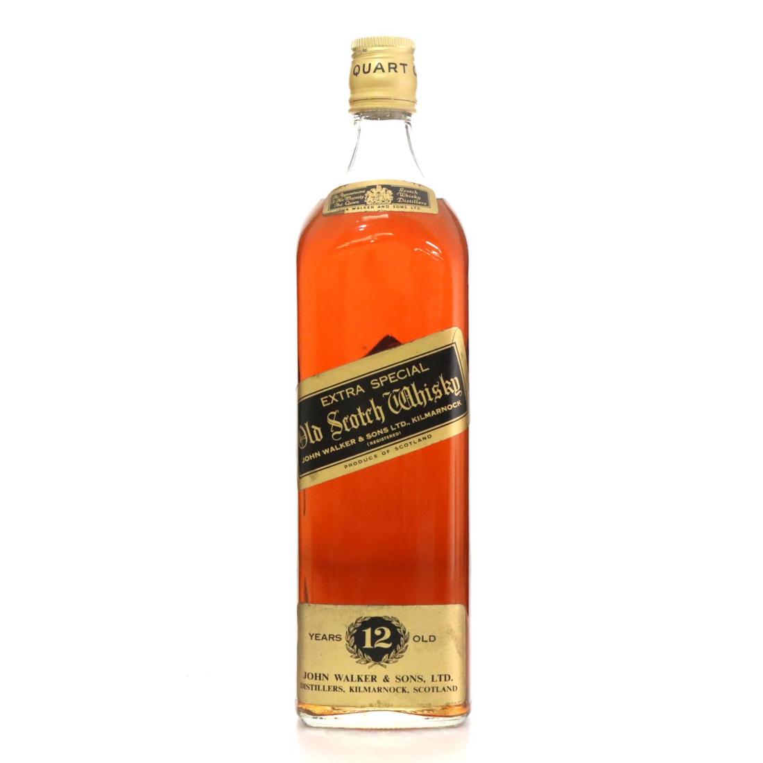 Johnnie Walker Black Label 12 Extra Special Old Scotch Whisky Quart