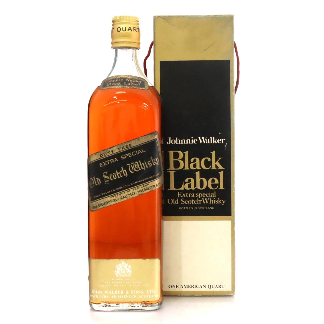 Johnnie Walker Black Label Extra Special Old Scotch Whisky Quart