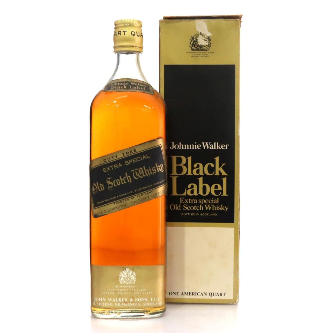 Johnnie Walker Black Label Extra Special Old Scotch Whisky Quart