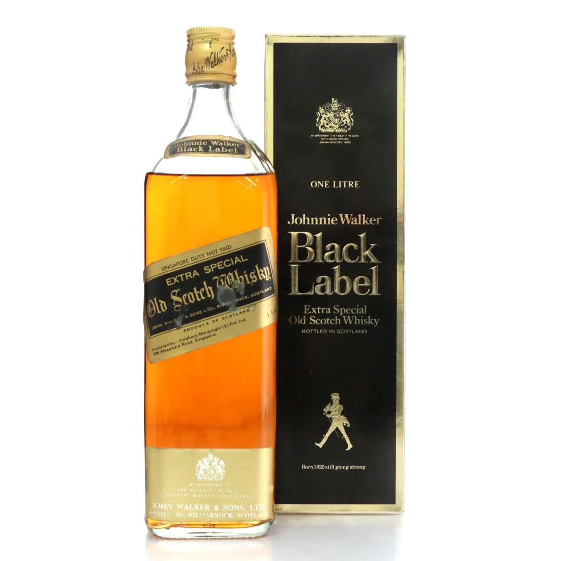 Johnnie Walker Black Label Extra Special Old Scotch Whisky Litre