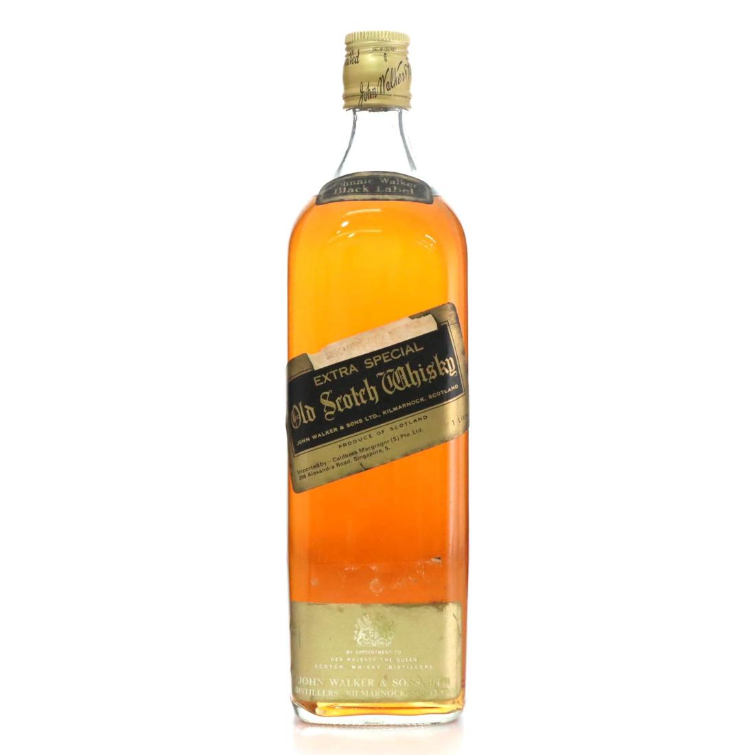 Johnnie Walker Black Label Extra Special Old Scotch Whisky Litre