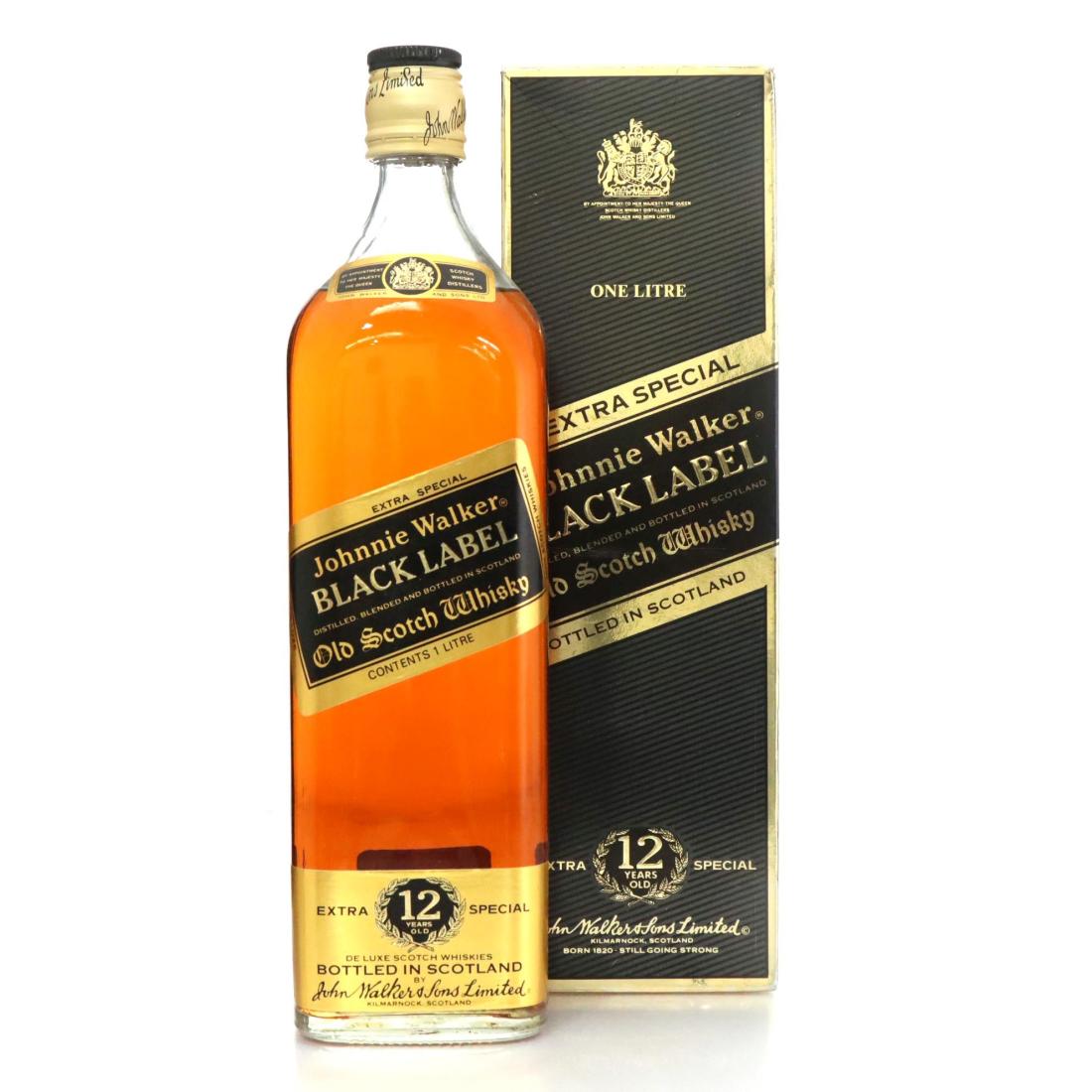 Johnnie Walker Black Label 12 Extra Special Old Scotch Whisky Litre