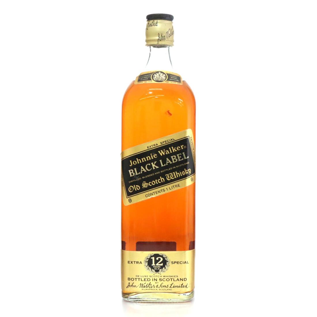 Johnnie Walker Black Label 12 Extra Special Old Scotch Whisky Litre