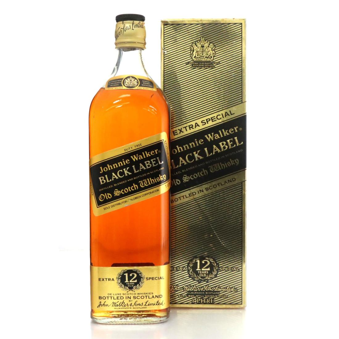 Johnnie Walker Black Label 12 Extra Special Old Scotch Whisky Litre