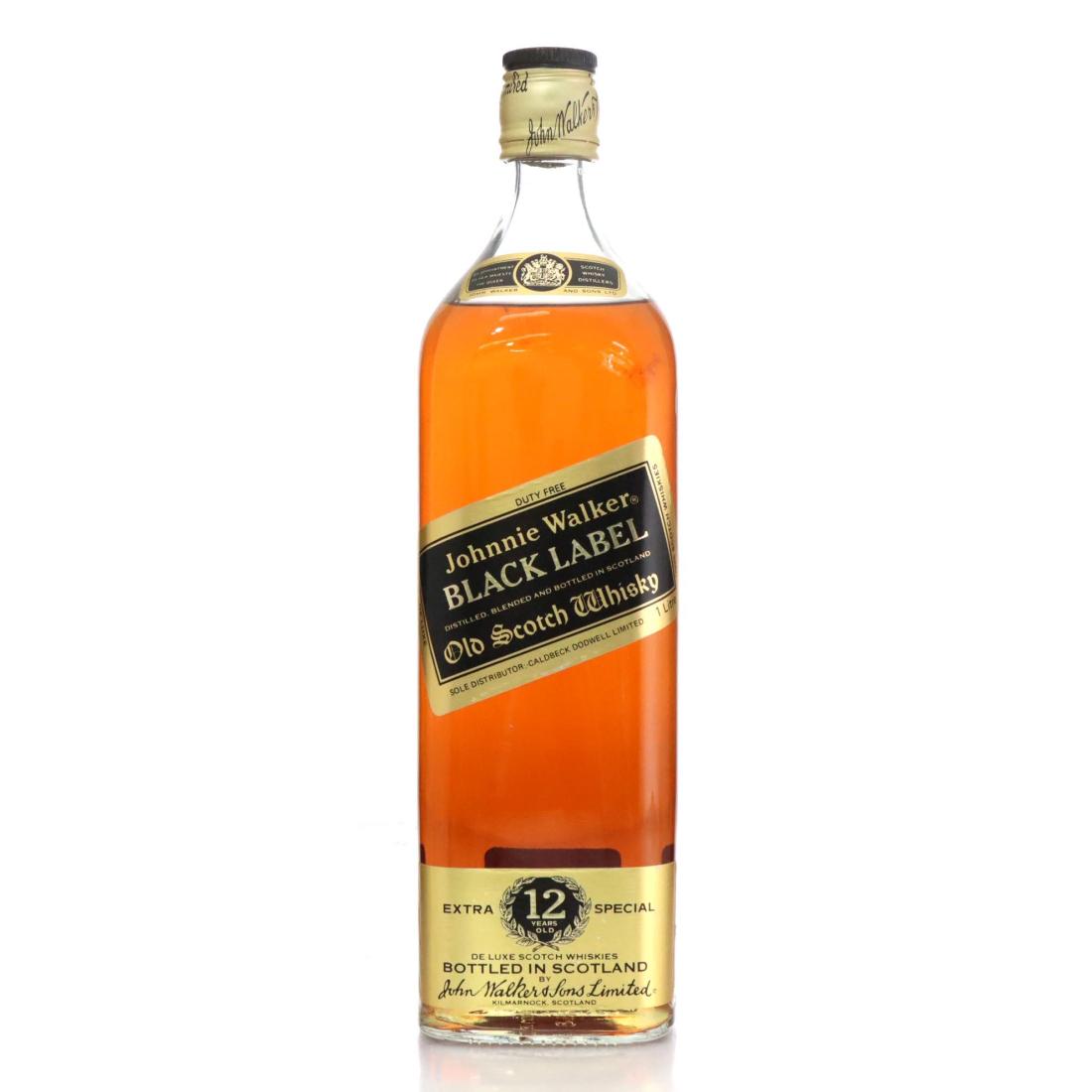 Johnnie Walker Black Label 12 Extra Special Old Scotch Whisky Litre